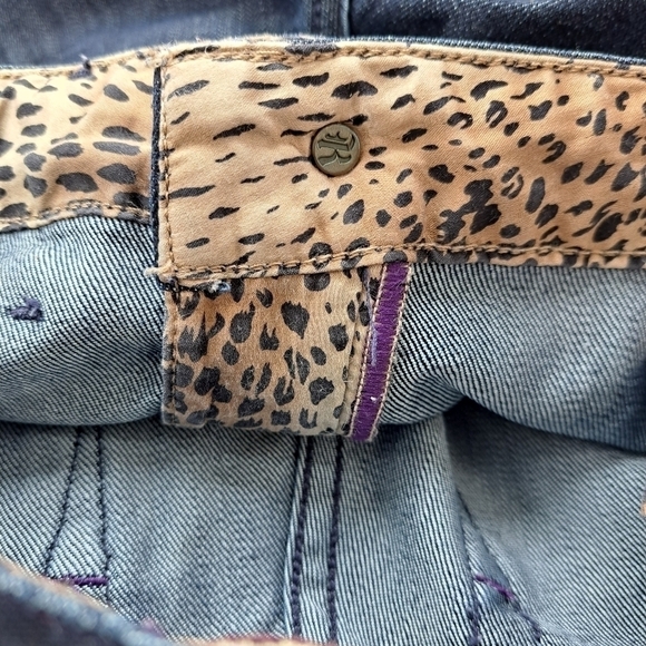 Rich & Skinny blue womens wide leg jeans. Size 26, Made in USA - Picture 11 of 14